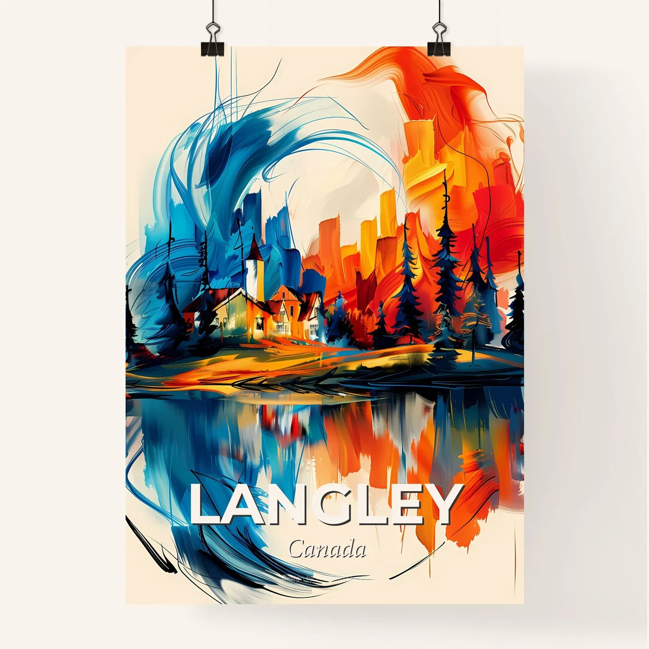 Vibrant Langley, Canada Poster