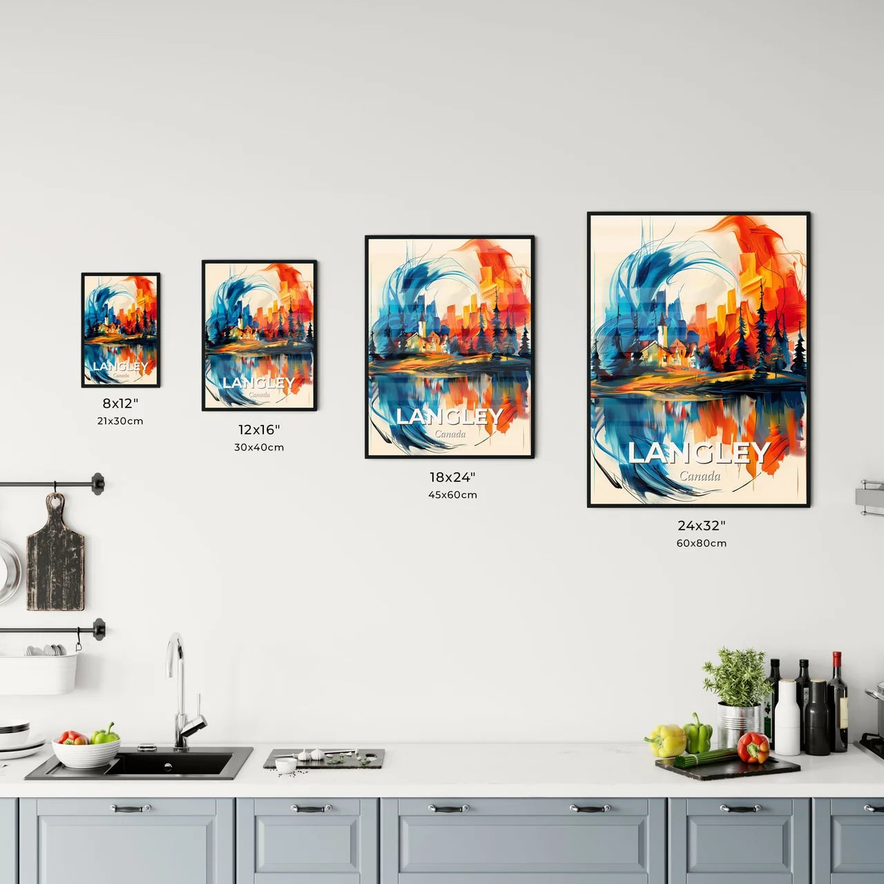 Vibrant Langley, Canada Kitchen Art
