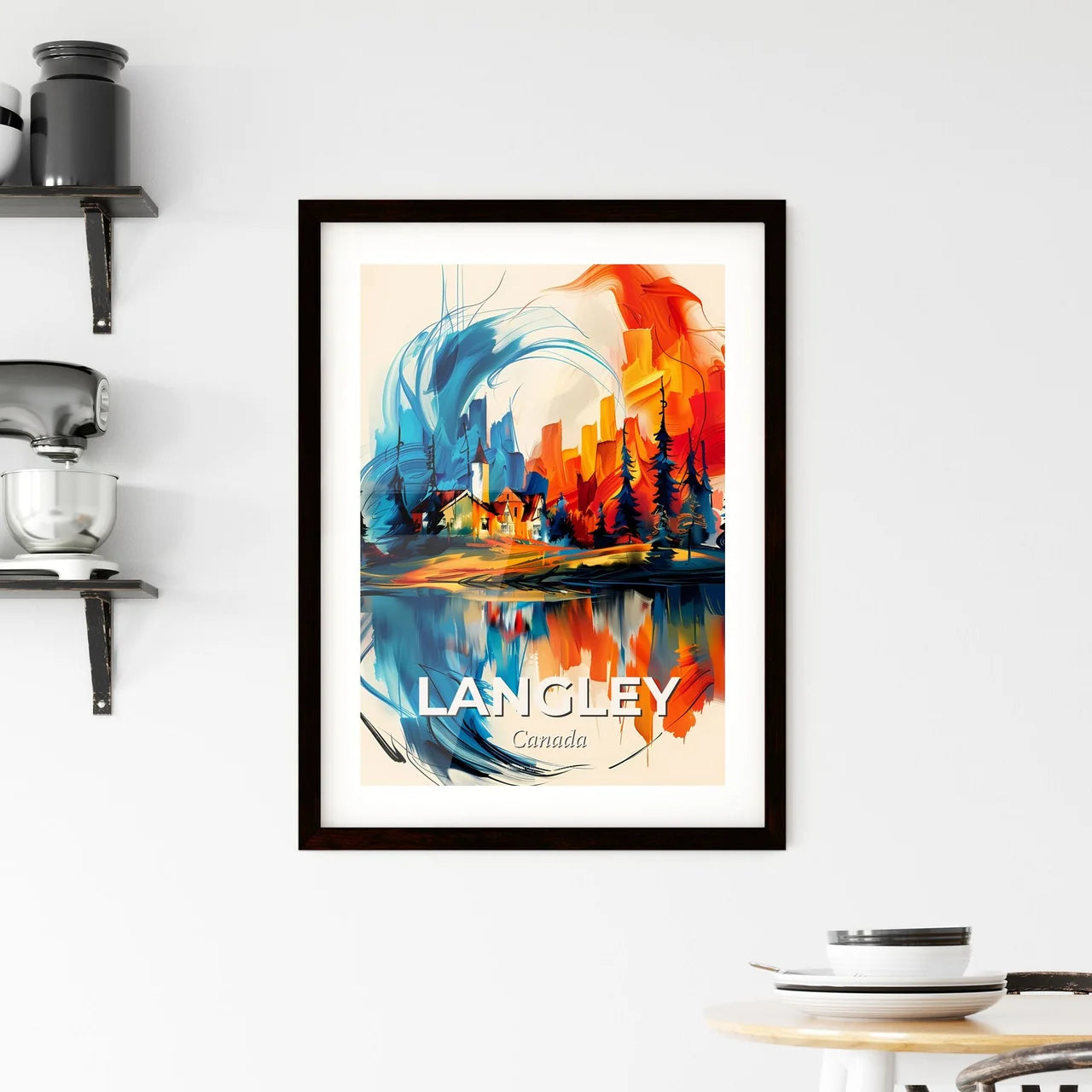 Vibrant Langley, Canada Framed Print