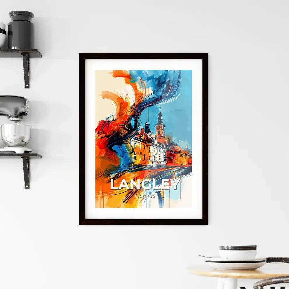 Vibrant Langley, Canada Framed Print
