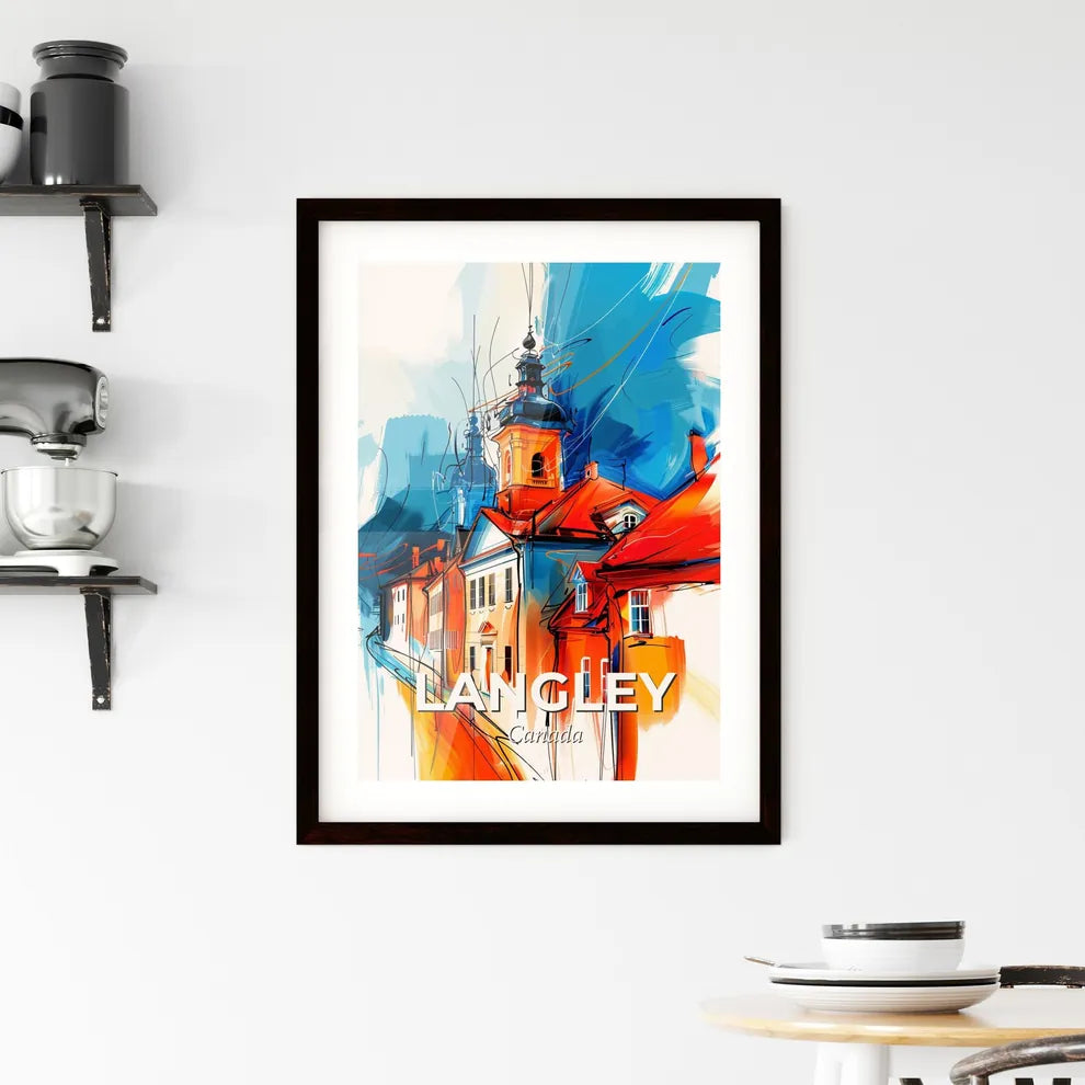 Vibrant Langley, Canada Framed Print