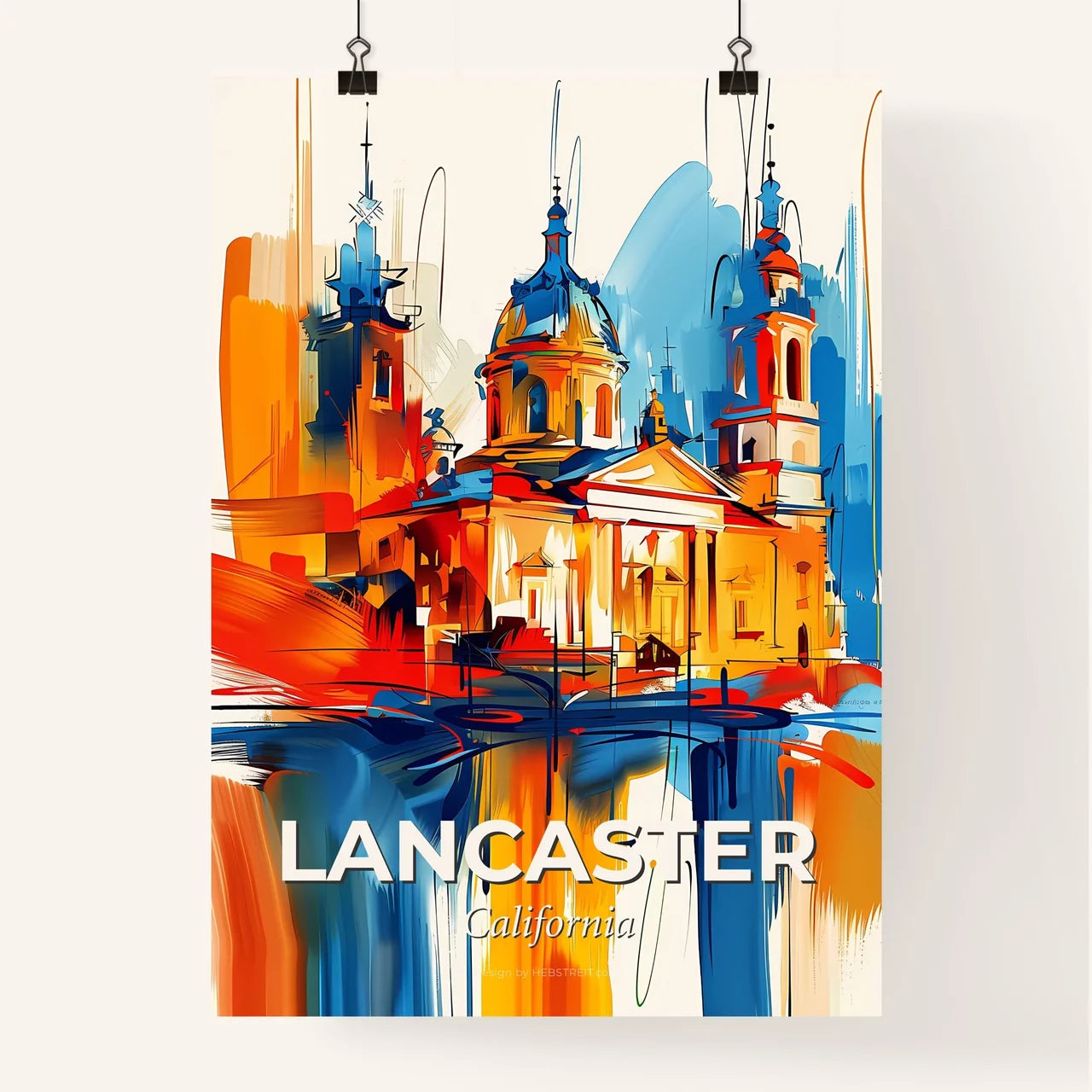 Vibrant Lancaster, California Poster