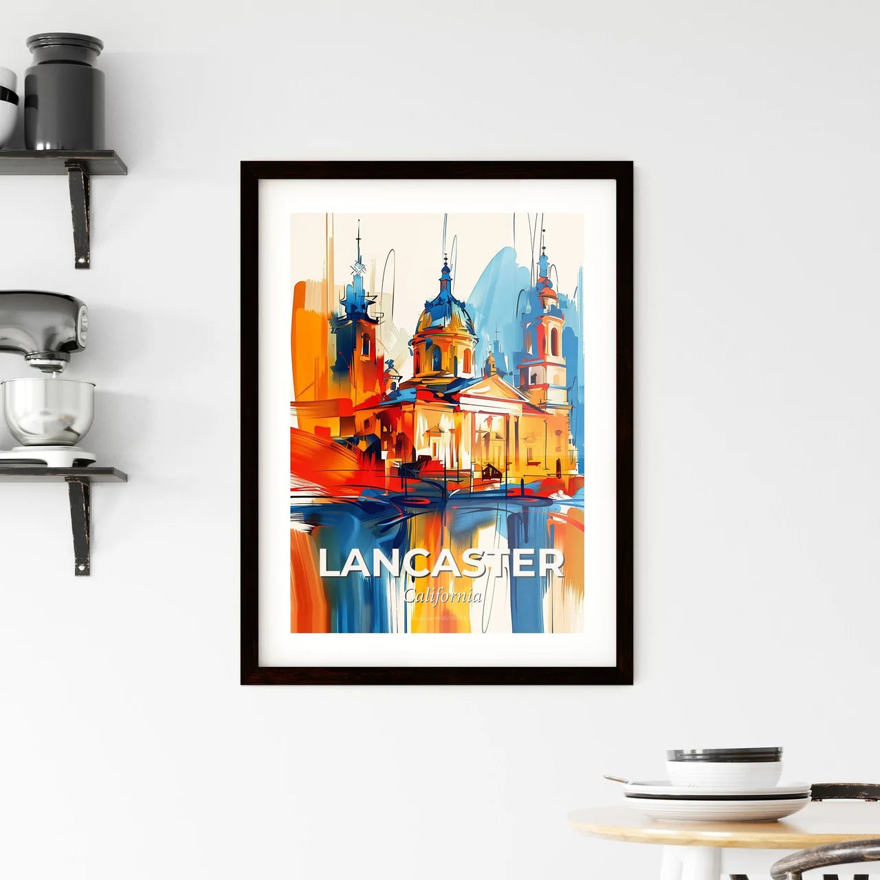 Vibrant Lancaster, California Framed Print