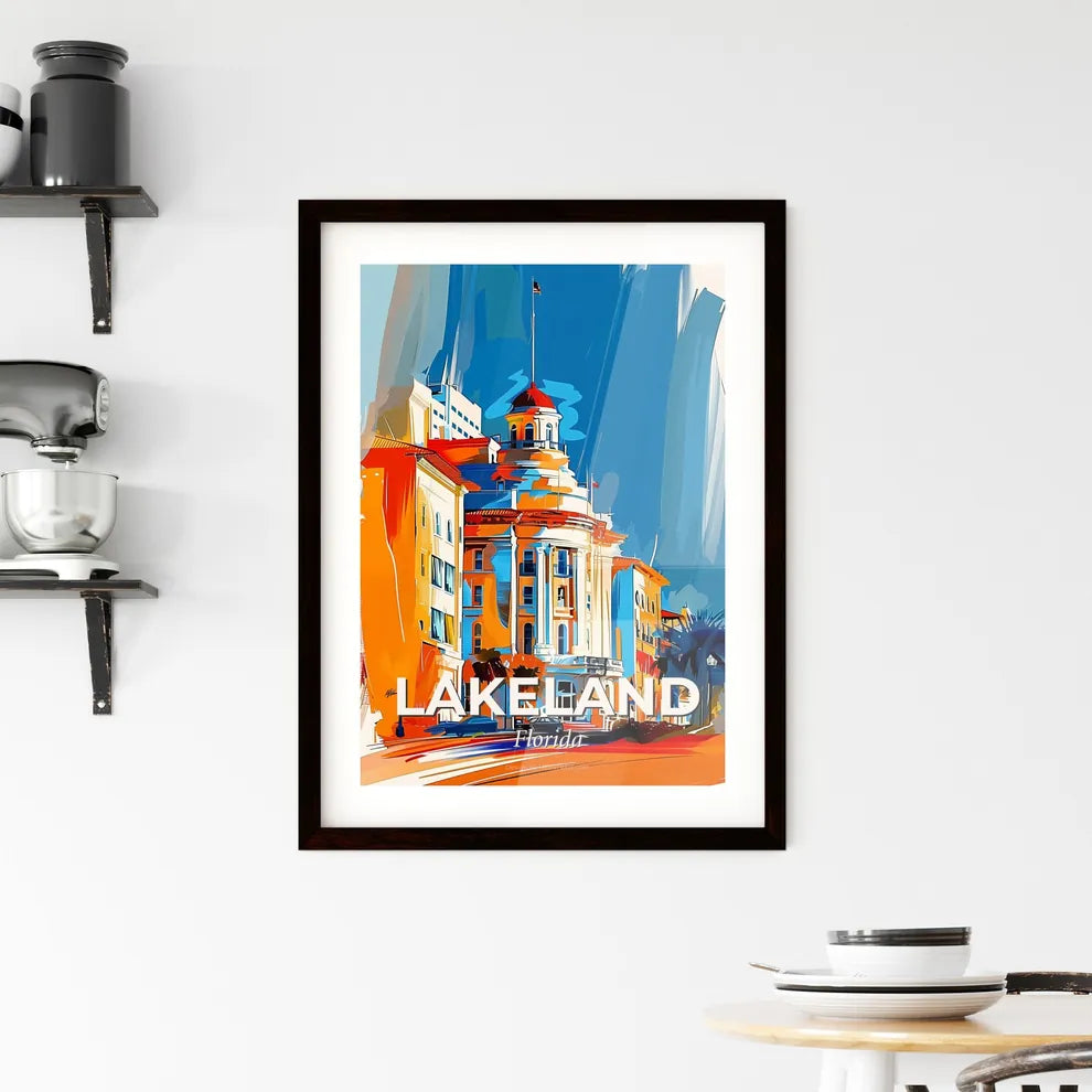 Vibrant Lakeland, Florida Framed Print