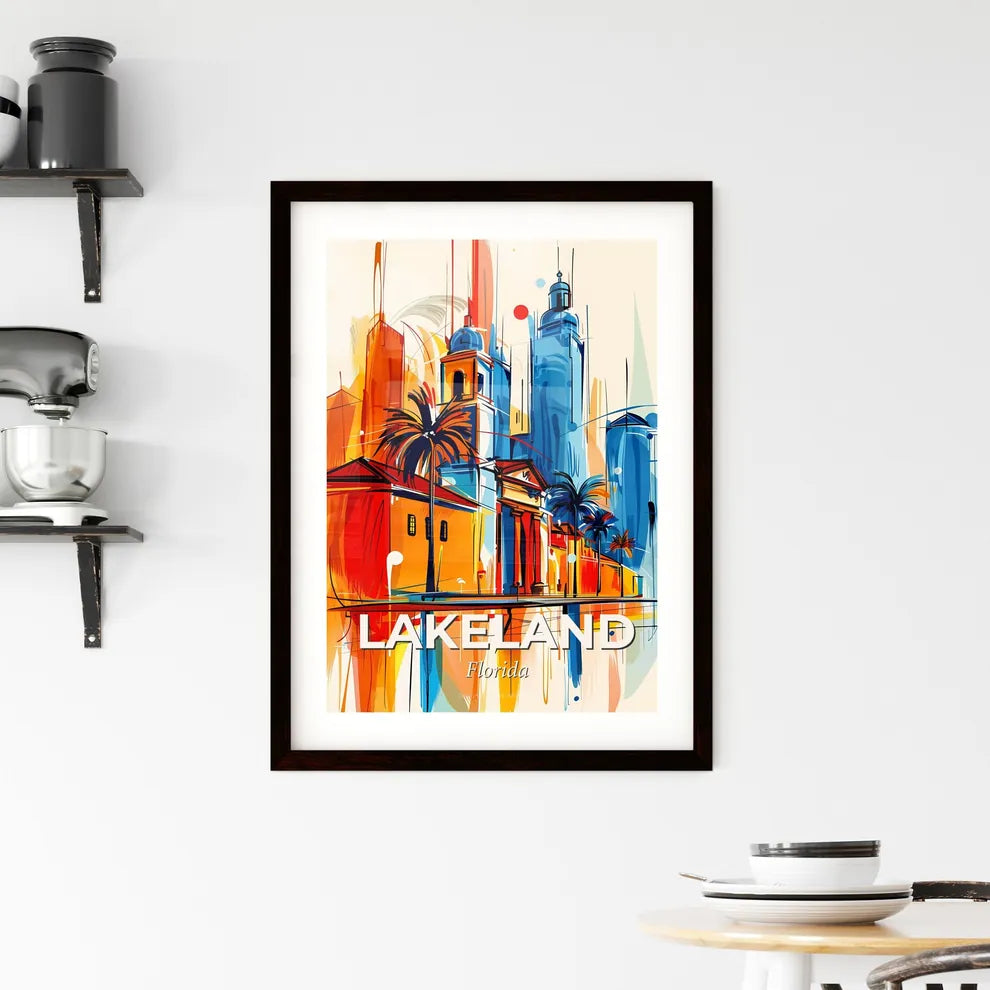 Vibrant Lakeland, Florida Framed Print