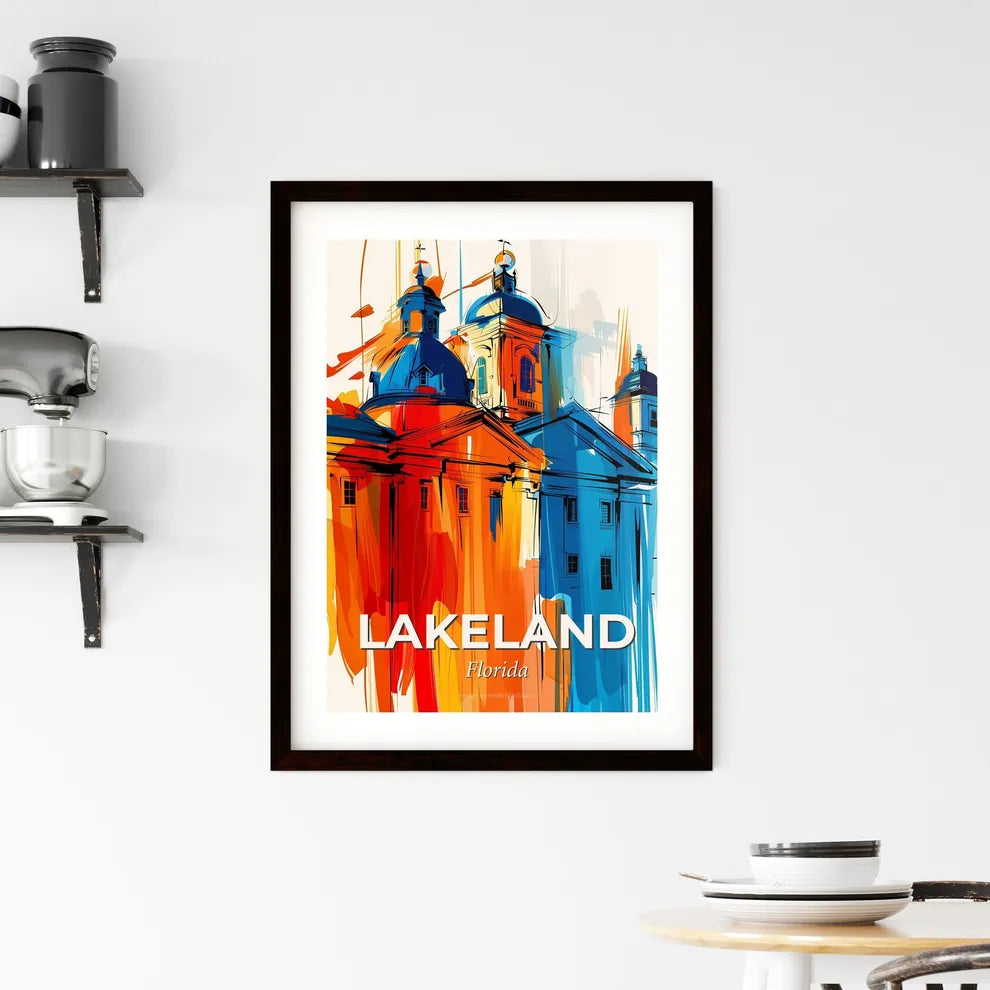 Vibrant Lakeland, Florida Framed Print