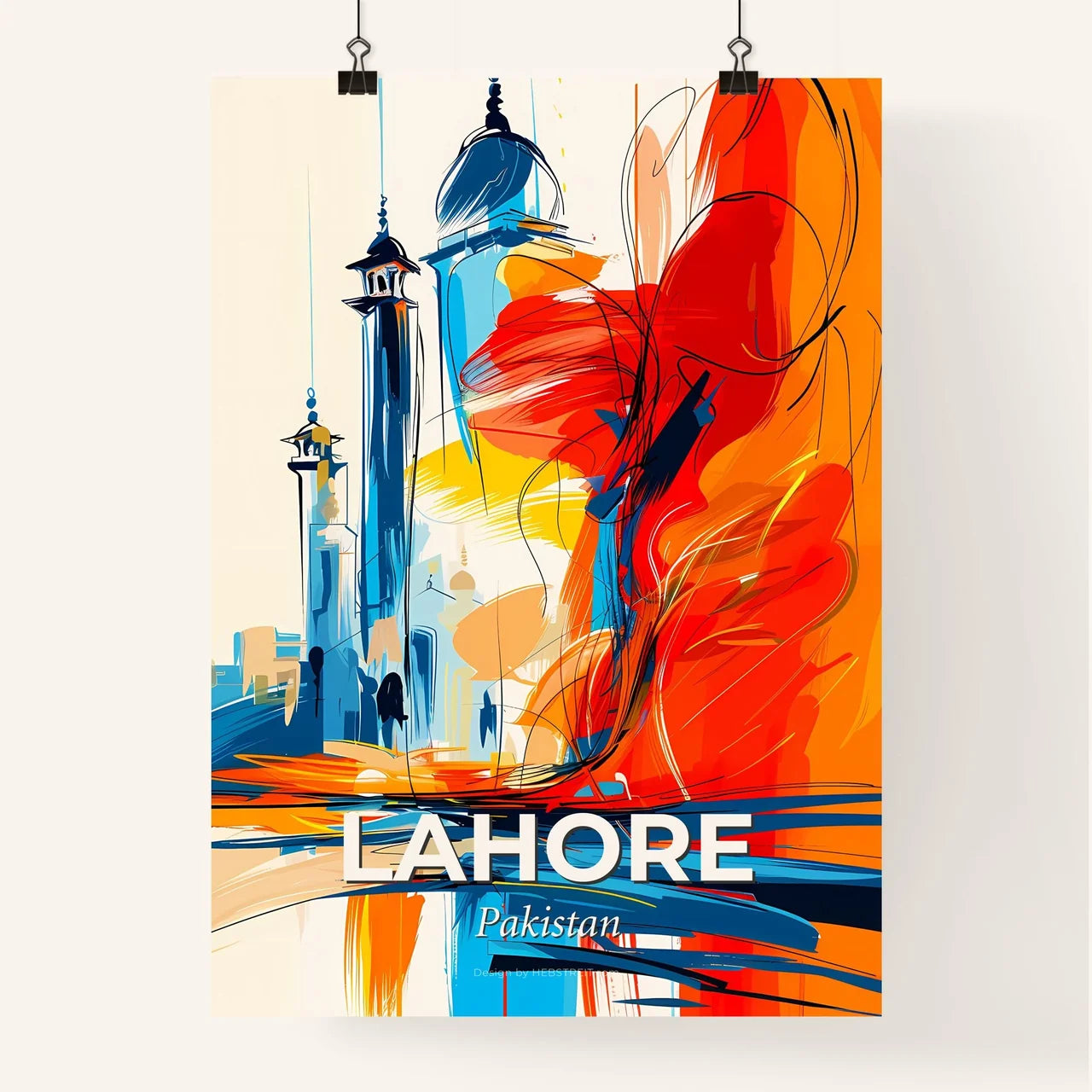 Vibrant Lahore, Pakistan Poster