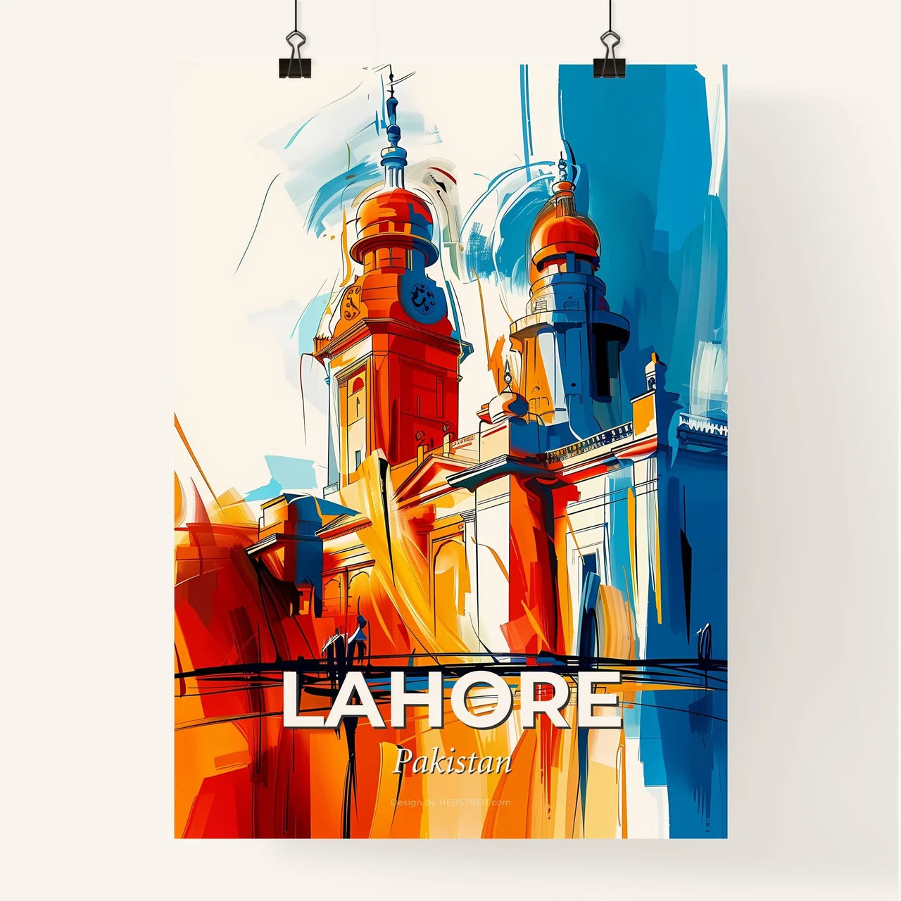 Vibrant Lahore, Pakistan Poster