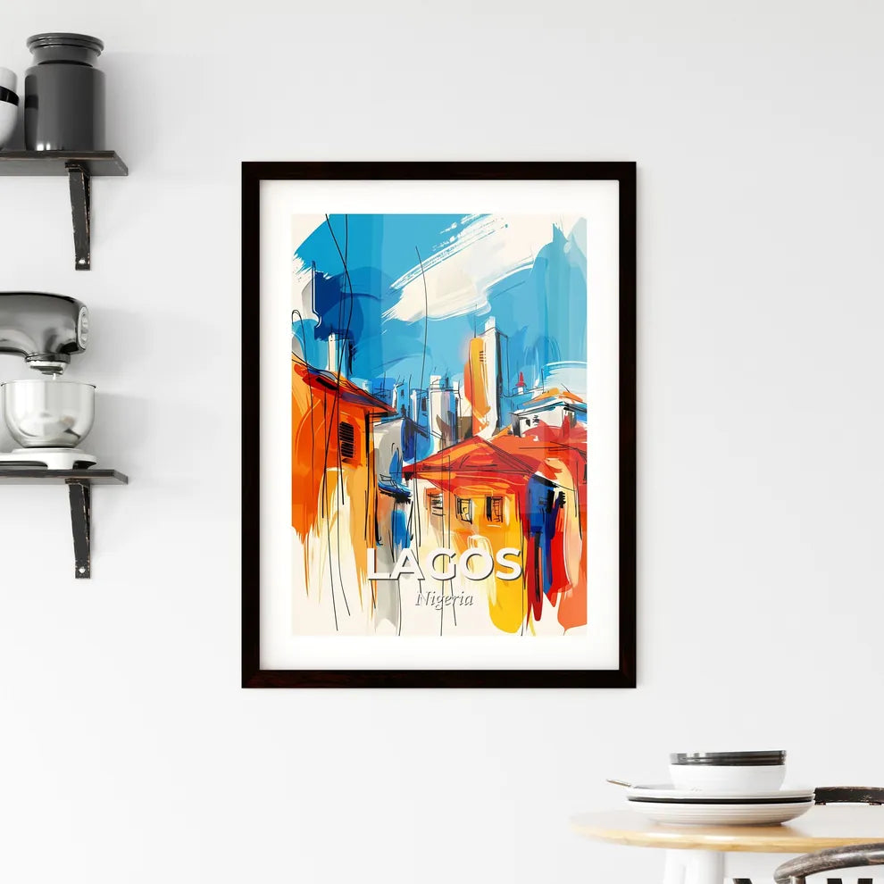 Vibrant Lagos, Nigeria Framed Print