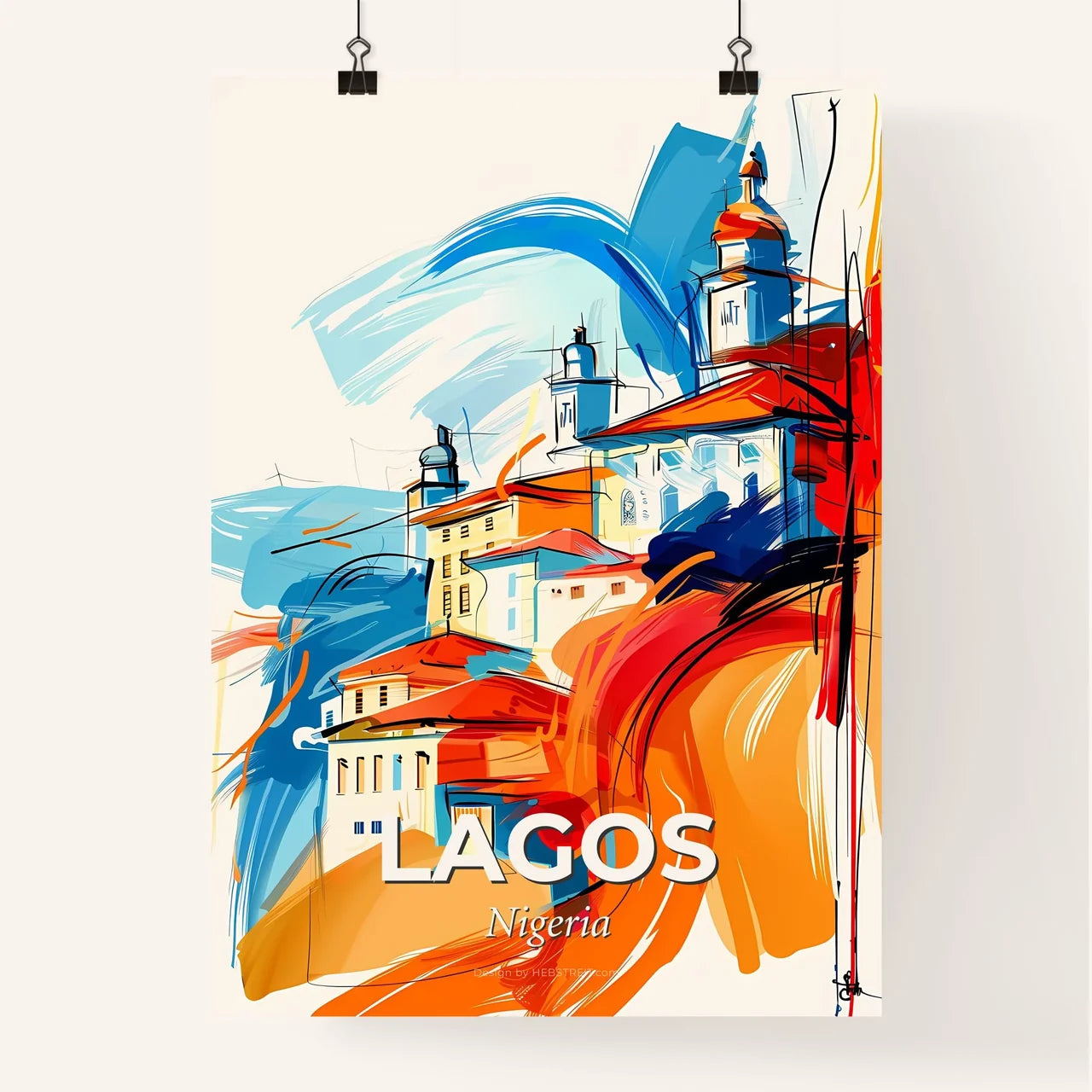 Vibrant Lagos, Nigeria Poster