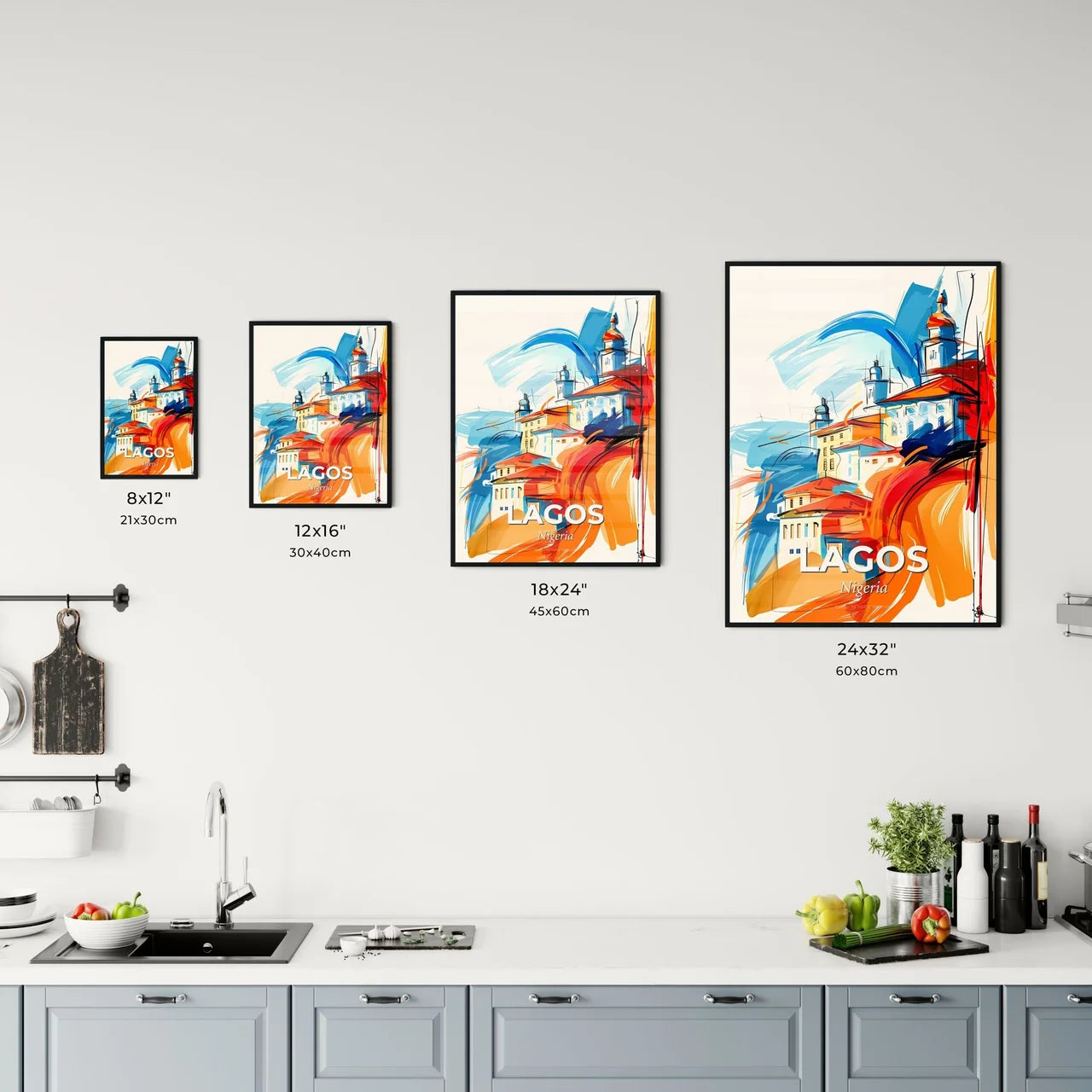 Vibrant Lagos, Nigeria Kitchen Art