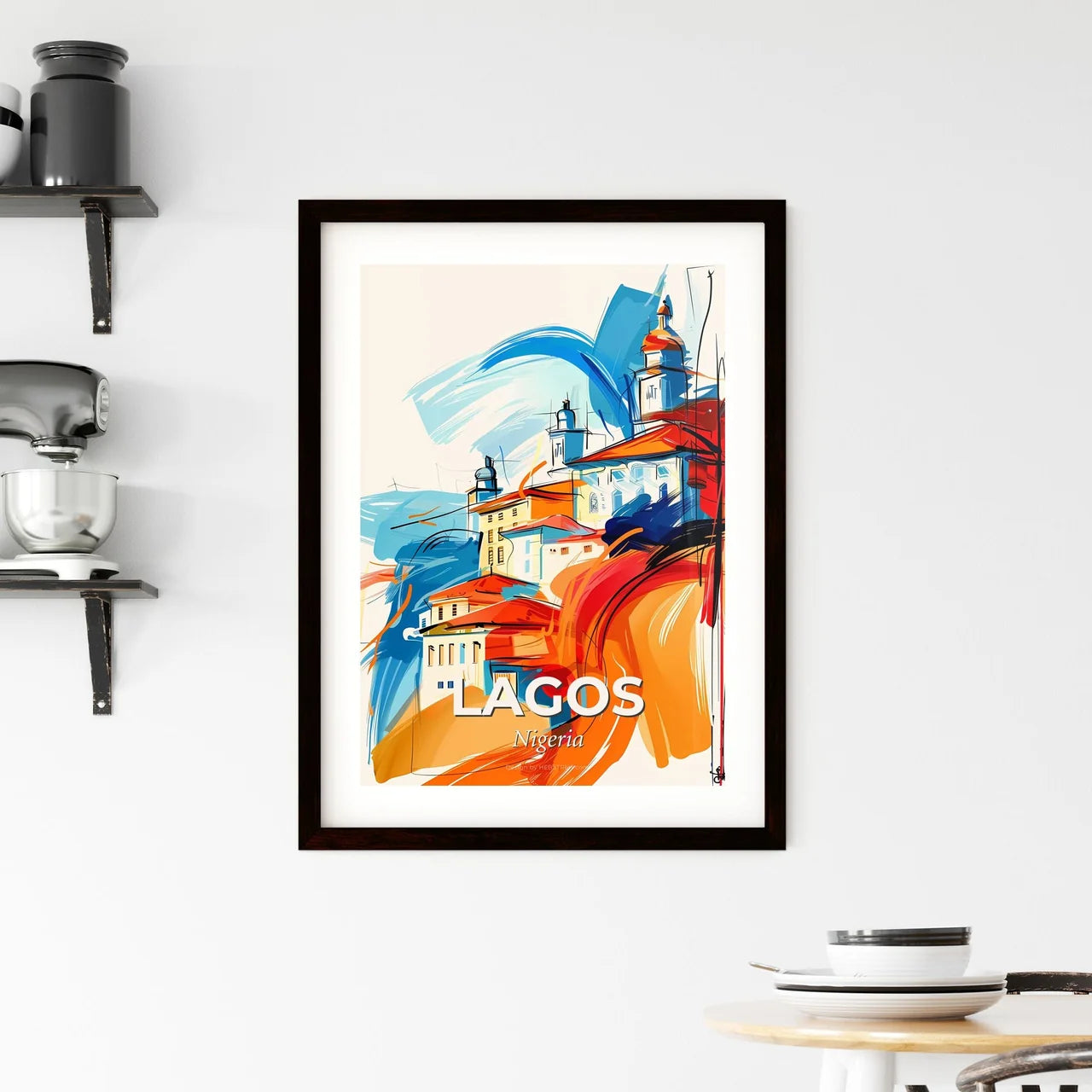Vibrant Lagos, Nigeria Framed Print