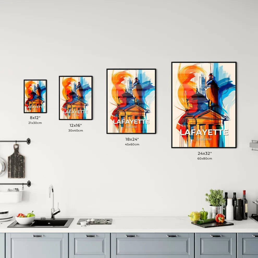 Vibrant Lafayette, Louisiana Kitchen Art