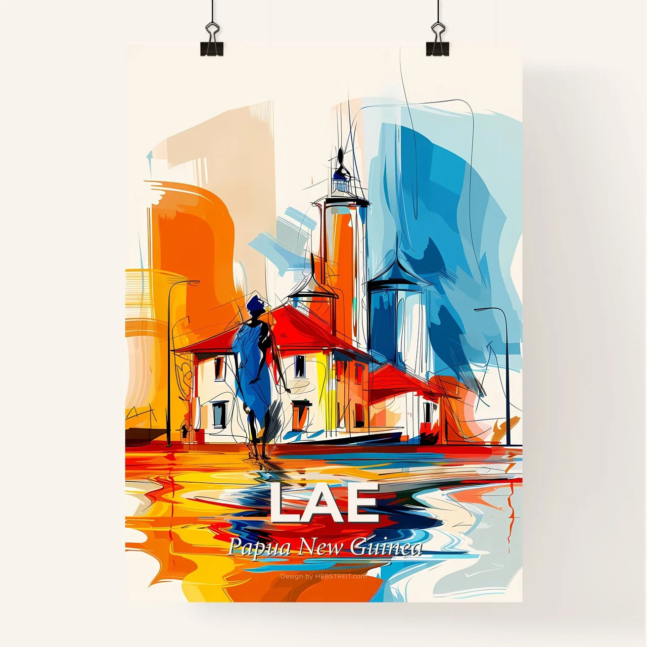 Vibrant Lae, Papua New Guinea Poster