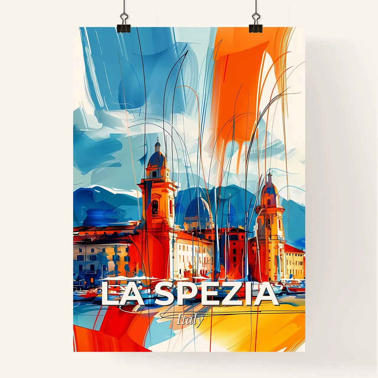 Vibrant La Spezia, Italy Poster