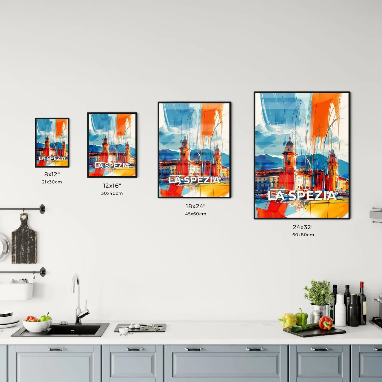 Vibrant La Spezia, Italy Kitchen Art