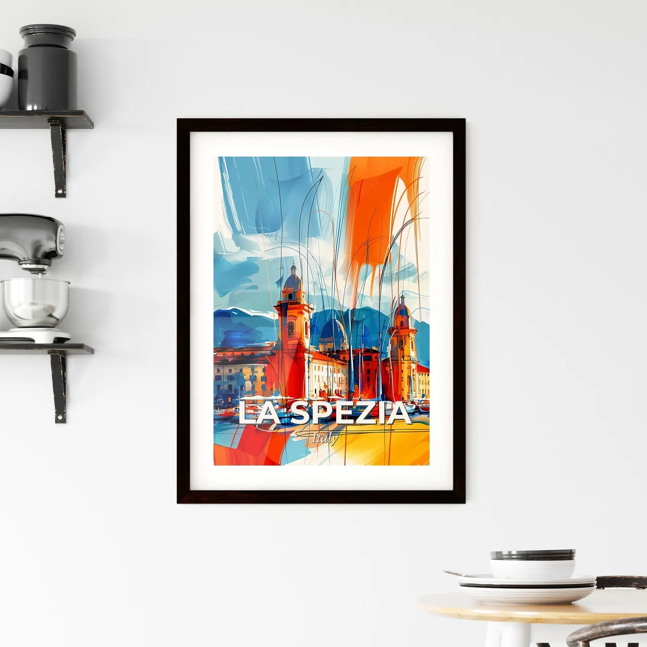 Vibrant La Spezia, Italy Framed Print