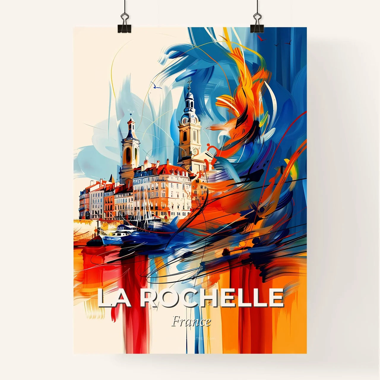 Vibrant La Rochelle, France Poster