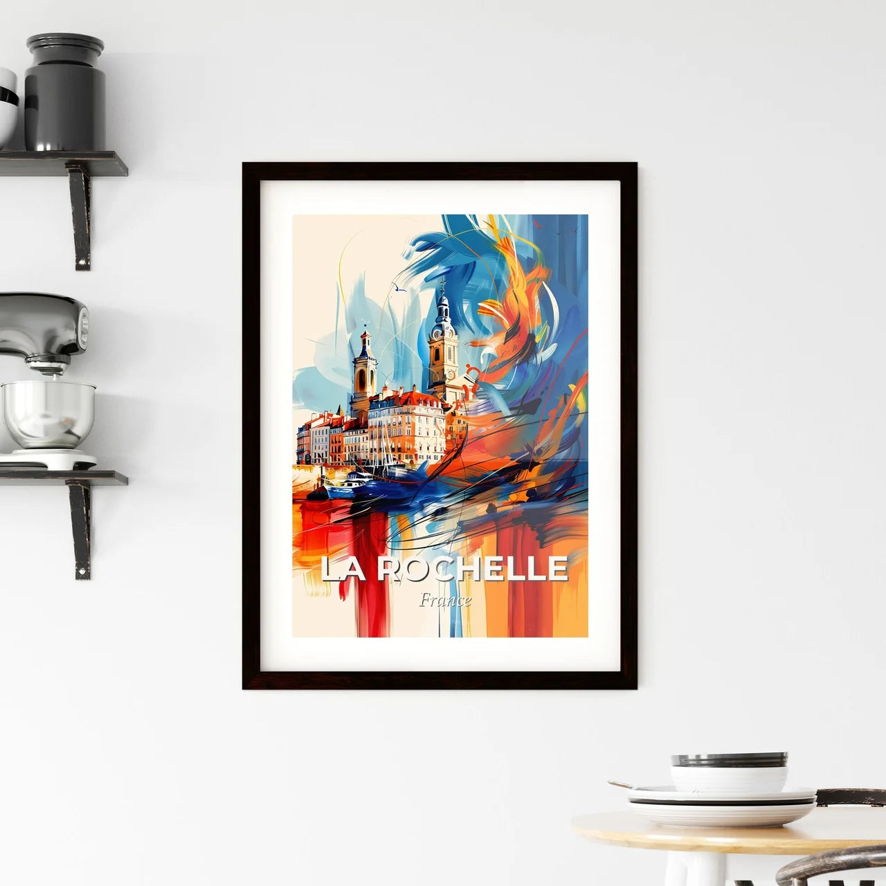 Vibrant La Rochelle, France Framed Print