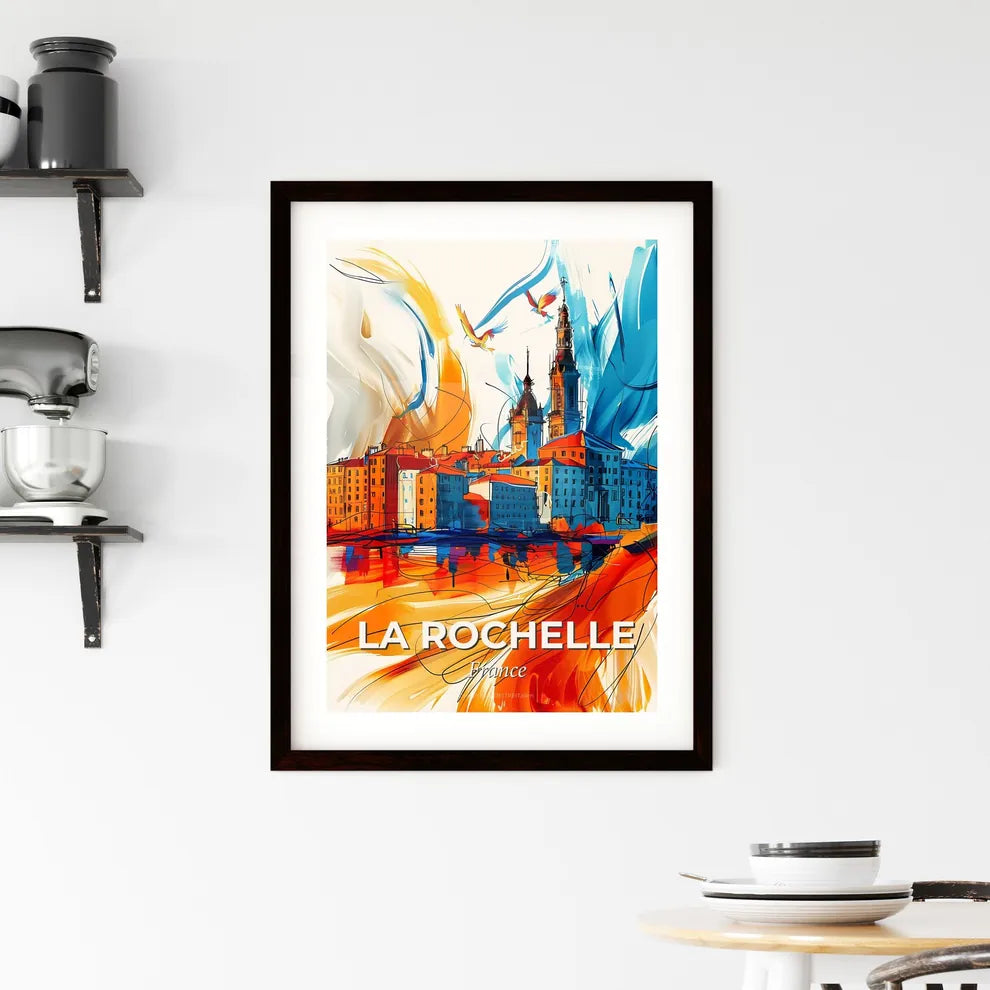 Vibrant La Rochelle, France Framed Print