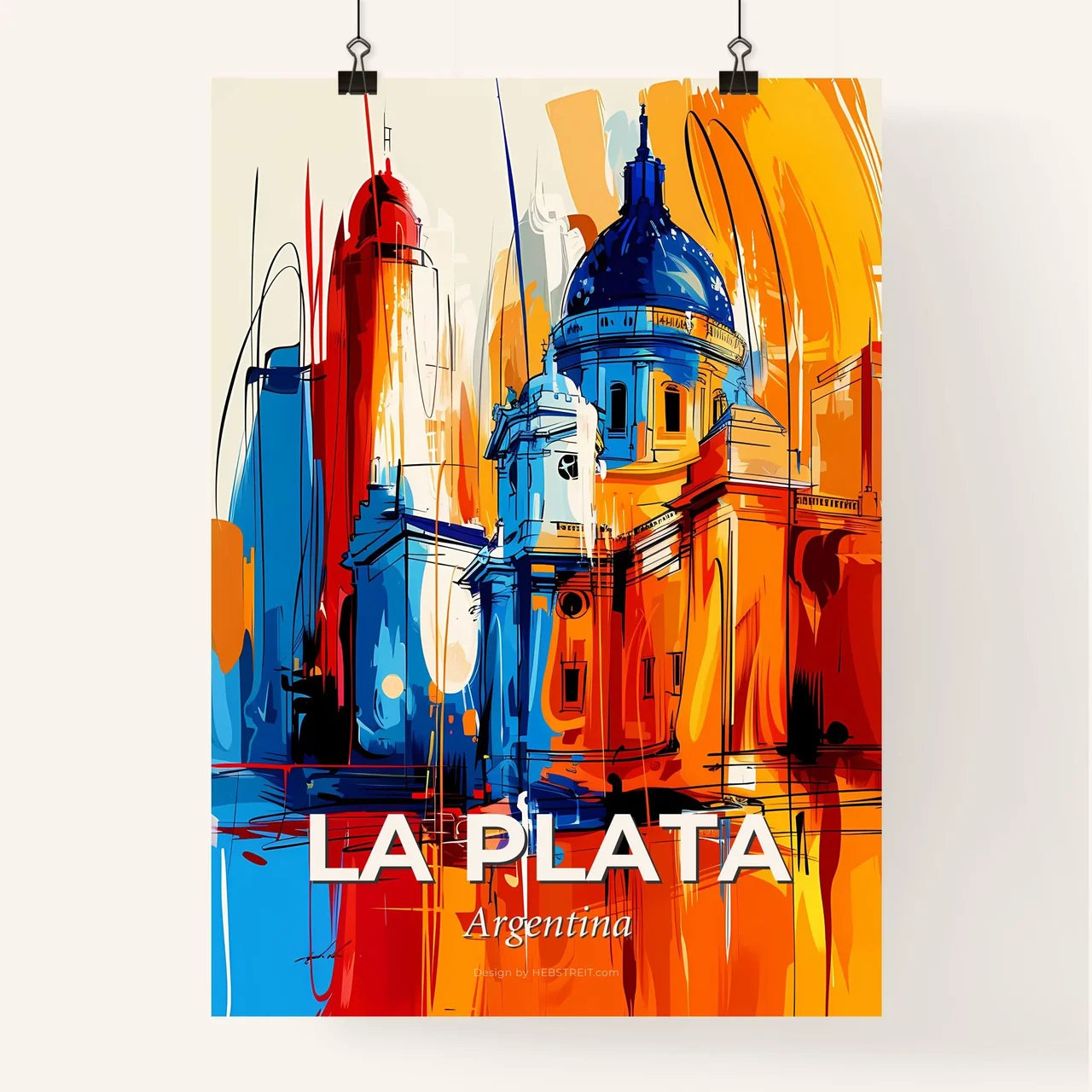 Vibrant La Plata, Argentina Poster