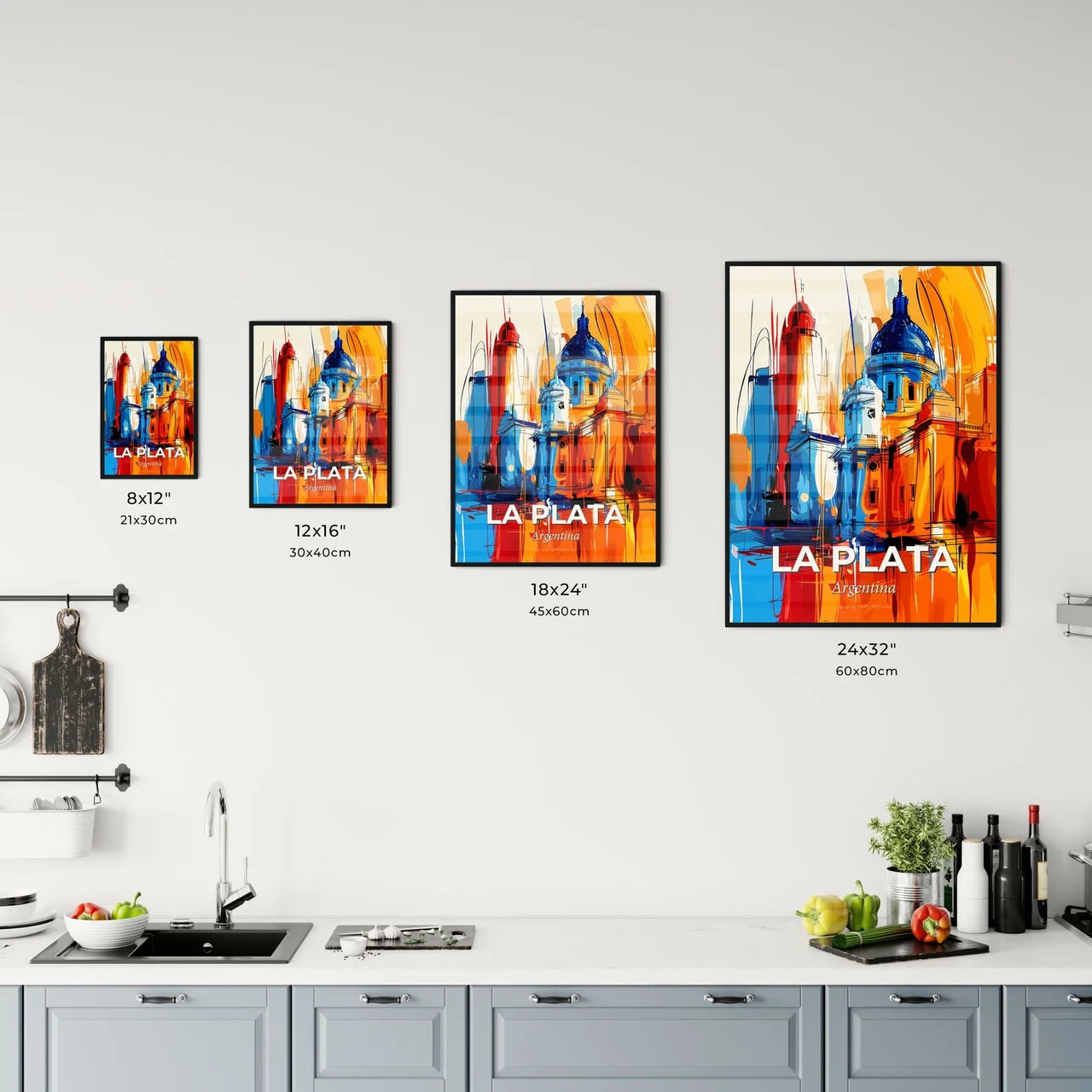 Vibrant La Plata, Argentina Kitchen Art