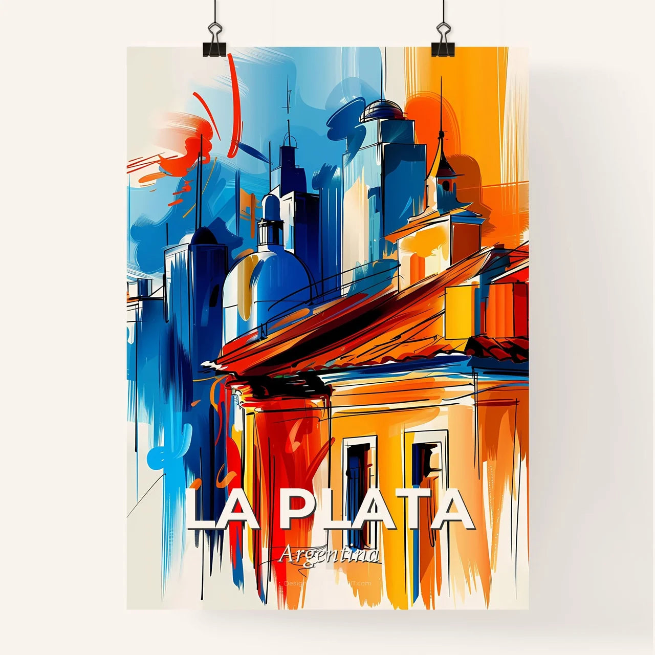 Vibrant La Plata, Argentina Poster