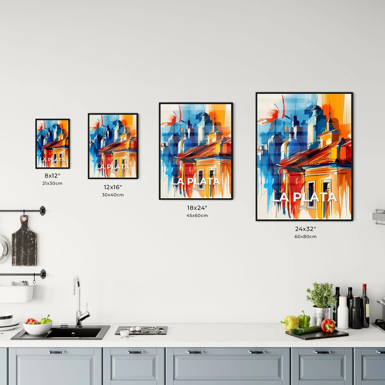 Vibrant La Plata, Argentina Kitchen Art