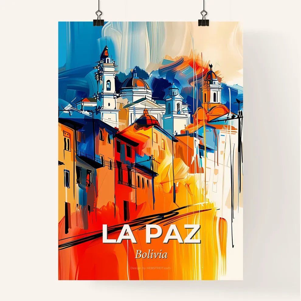 Vibrant La Paz, Bolivia Poster