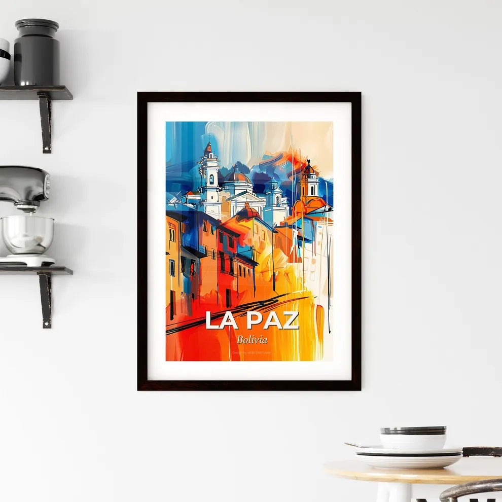 Vibrant La Paz, Bolivia Framed Print