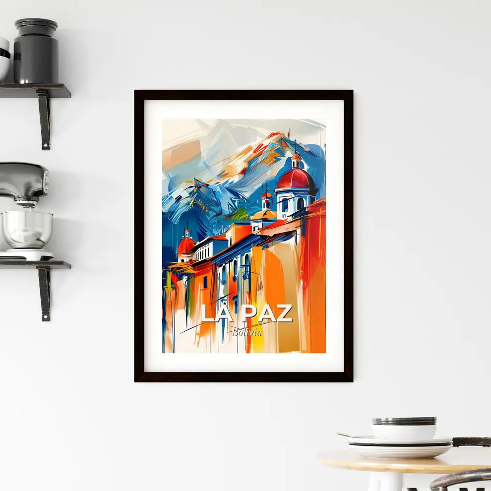 Vibrant La Paz, Bolivia Framed Print