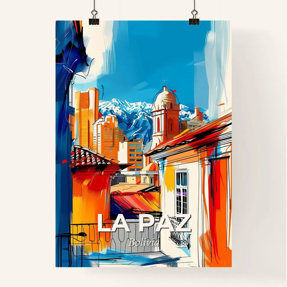 Vibrant La Paz, Bolivia Poster