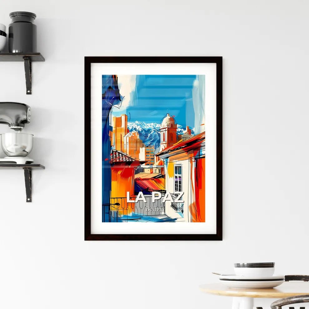 Vibrant La Paz, Bolivia Framed Print