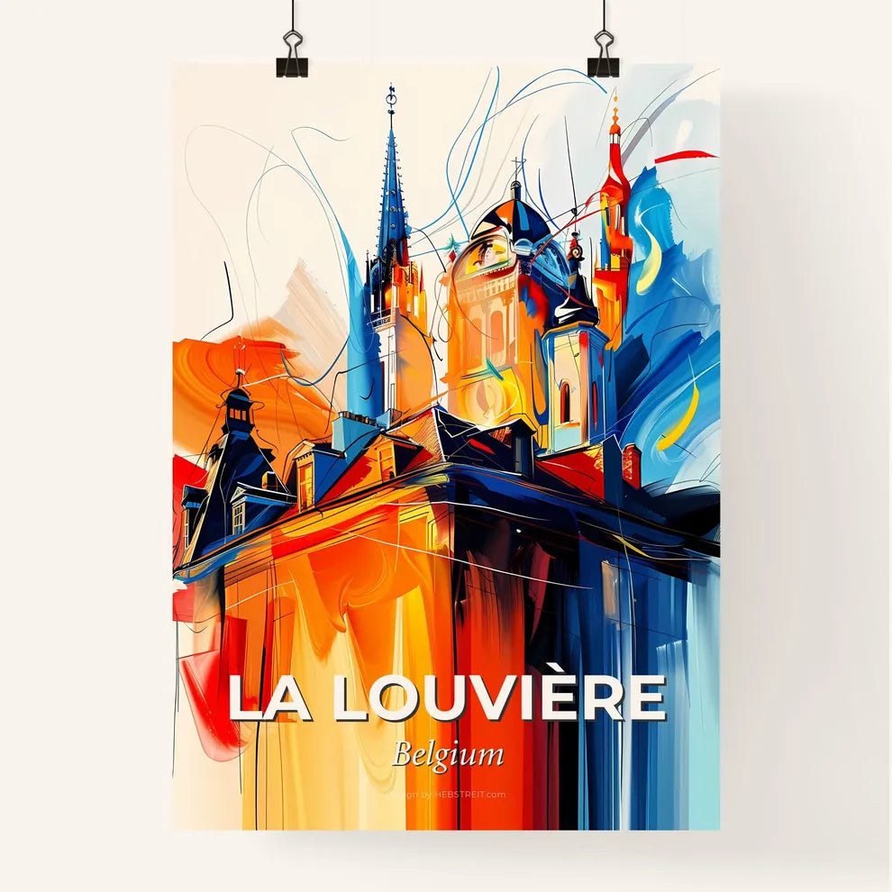 Vibrant La Louvière, Belgium Poster