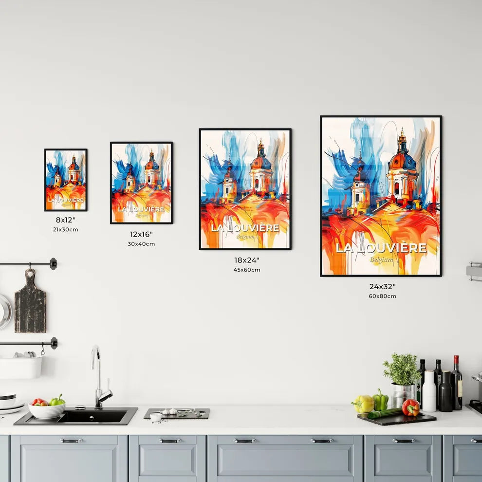 Vibrant La Louvière, Belgium Kitchen Art