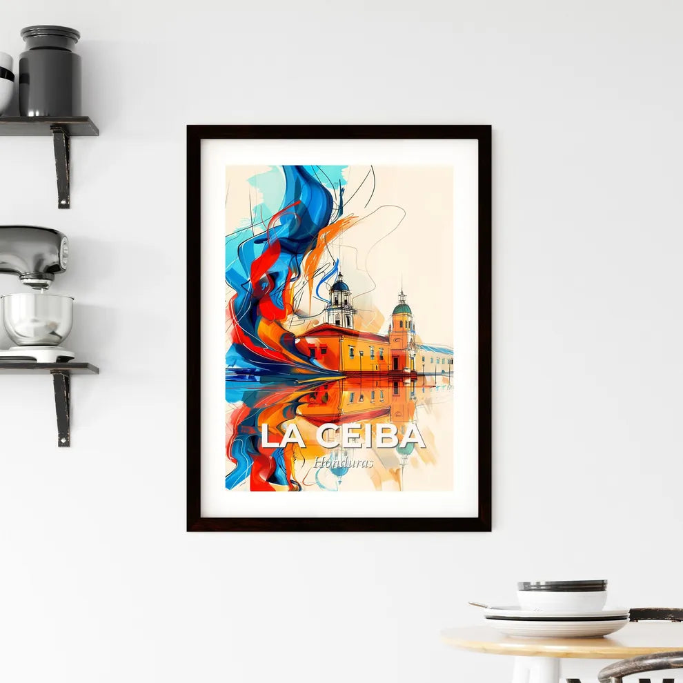Vibrant La Ceiba, Honduras Framed Print