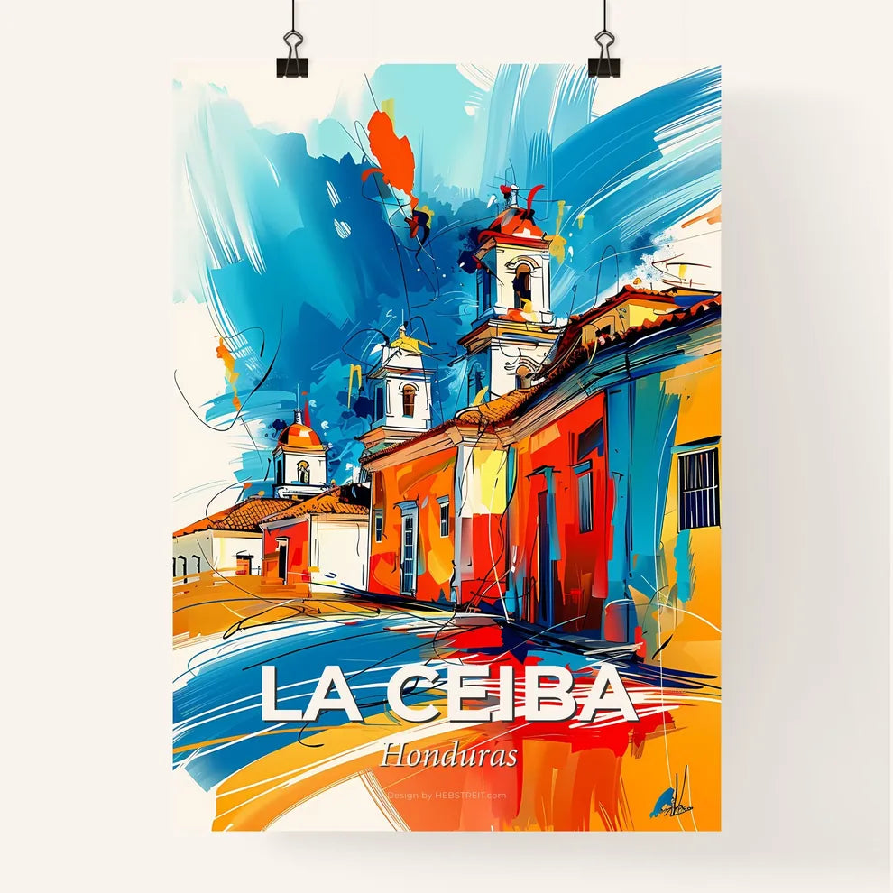 Vibrant La Ceiba, Honduras Poster