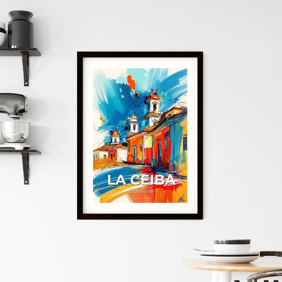 Vibrant La Ceiba, Honduras Framed Print