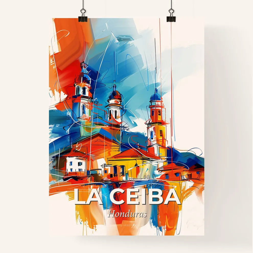 Vibrant La Ceiba, Honduras Poster