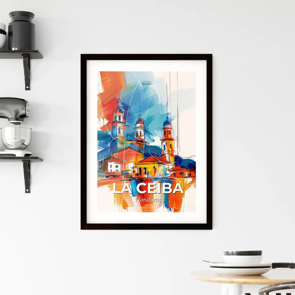 Vibrant La Ceiba, Honduras Framed Print