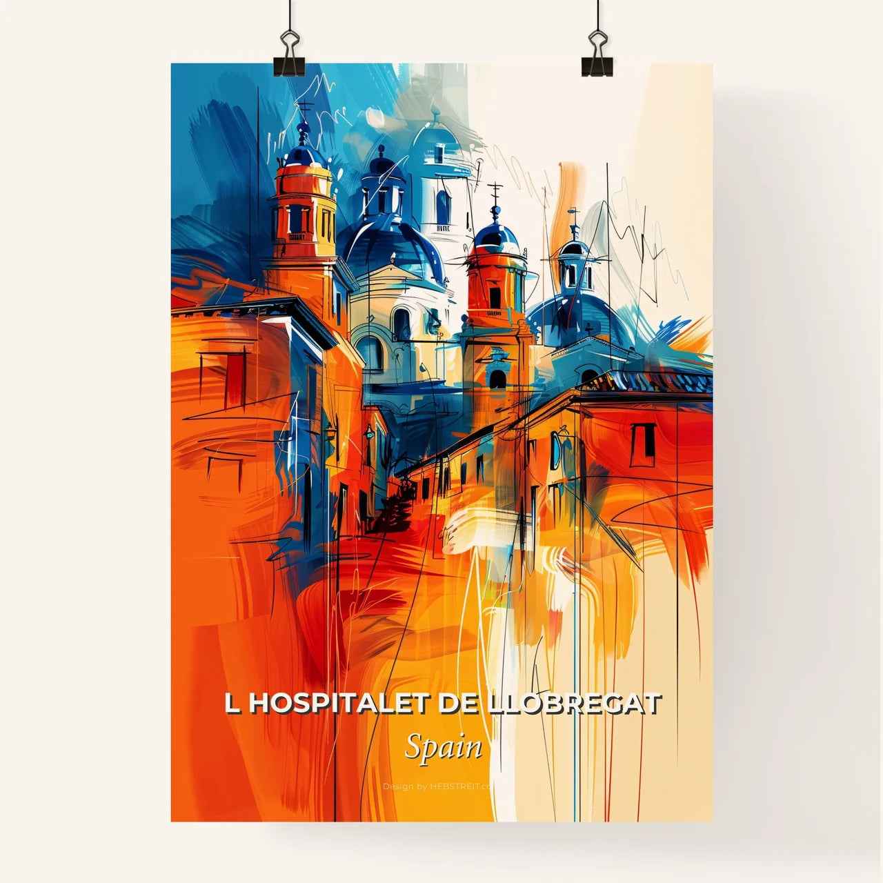 Vibrant L Hospitalet De Llobregat, Spain Poster