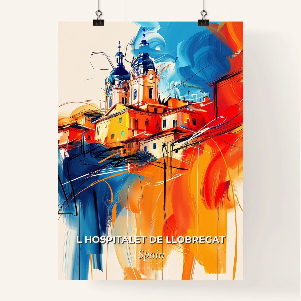 Vibrant L Hospitalet De Llobregat, Spain Poster
