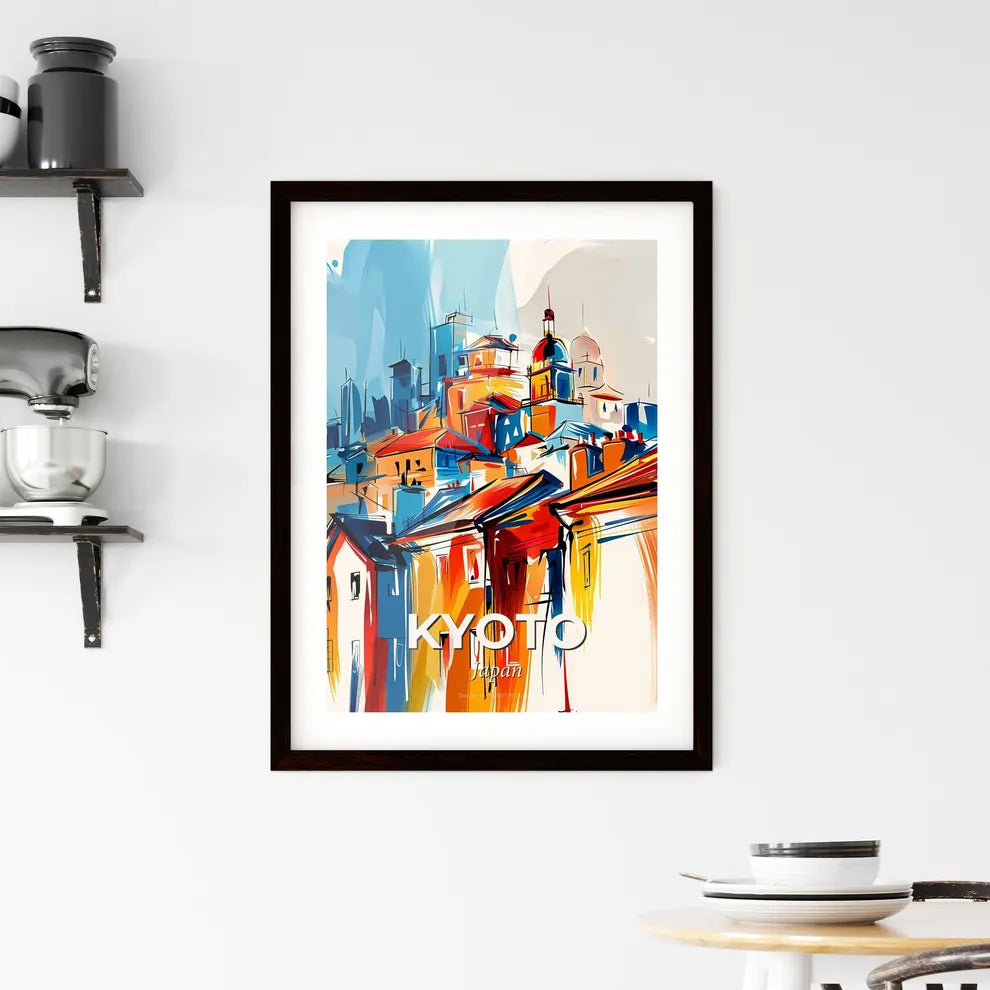 Vibrant Kyoto, Japan Framed Print