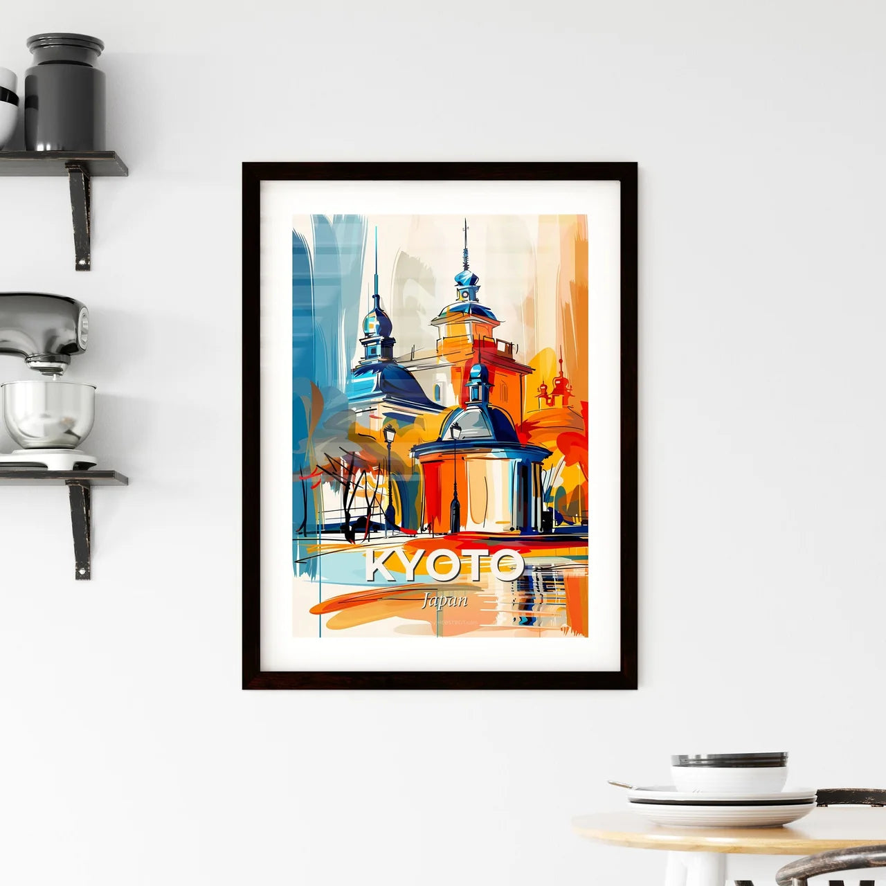 Vibrant Kyoto, Japan Framed Print
