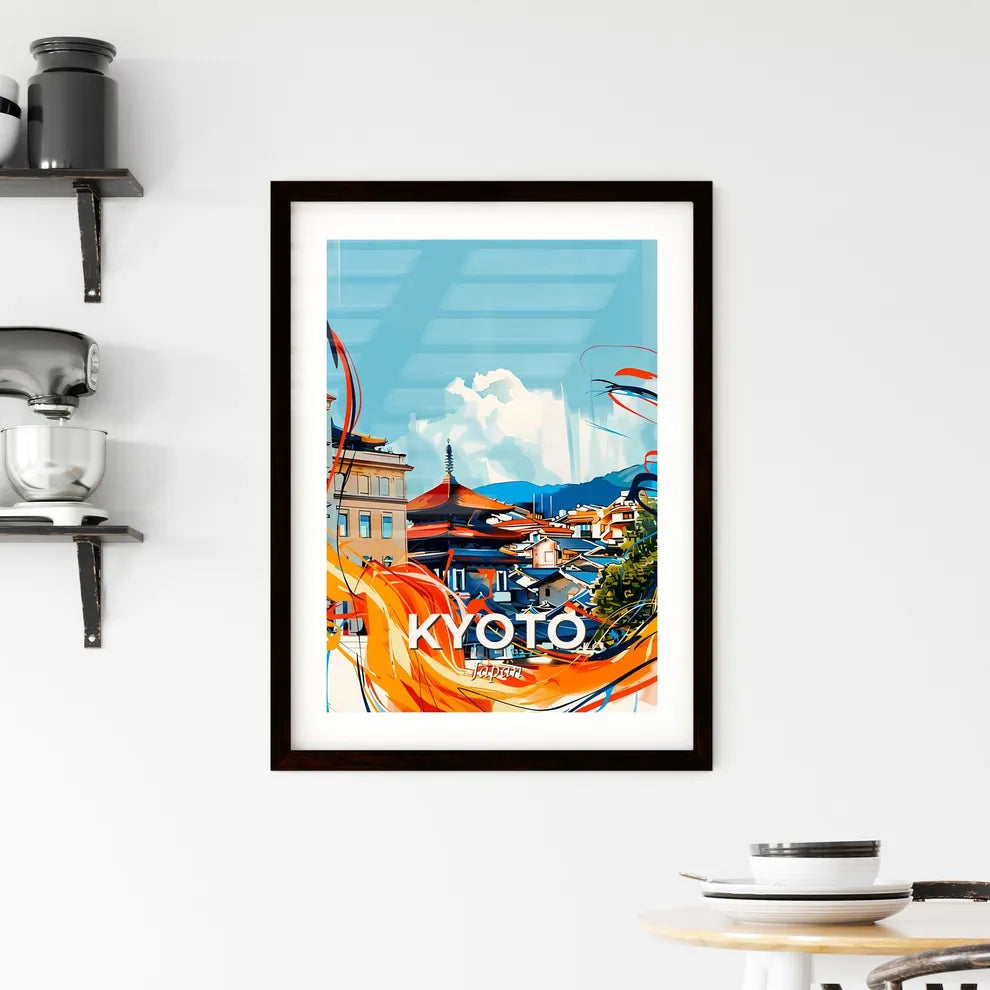 Vibrant Kyoto, Japan Framed Print
