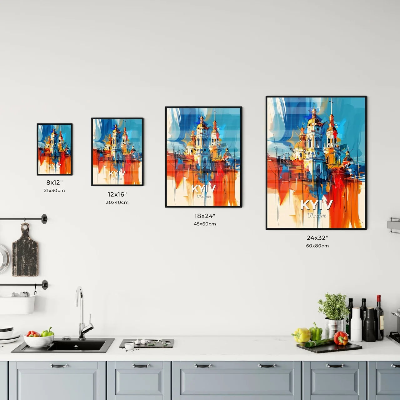 Vibrant Kyiv, Ukraine Kitchen Art