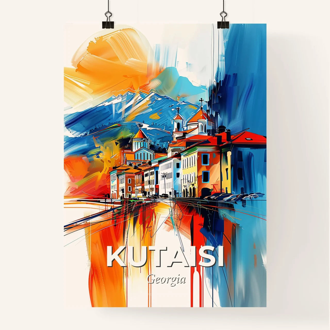 Vibrant Kutaisi, Georgia Poster
