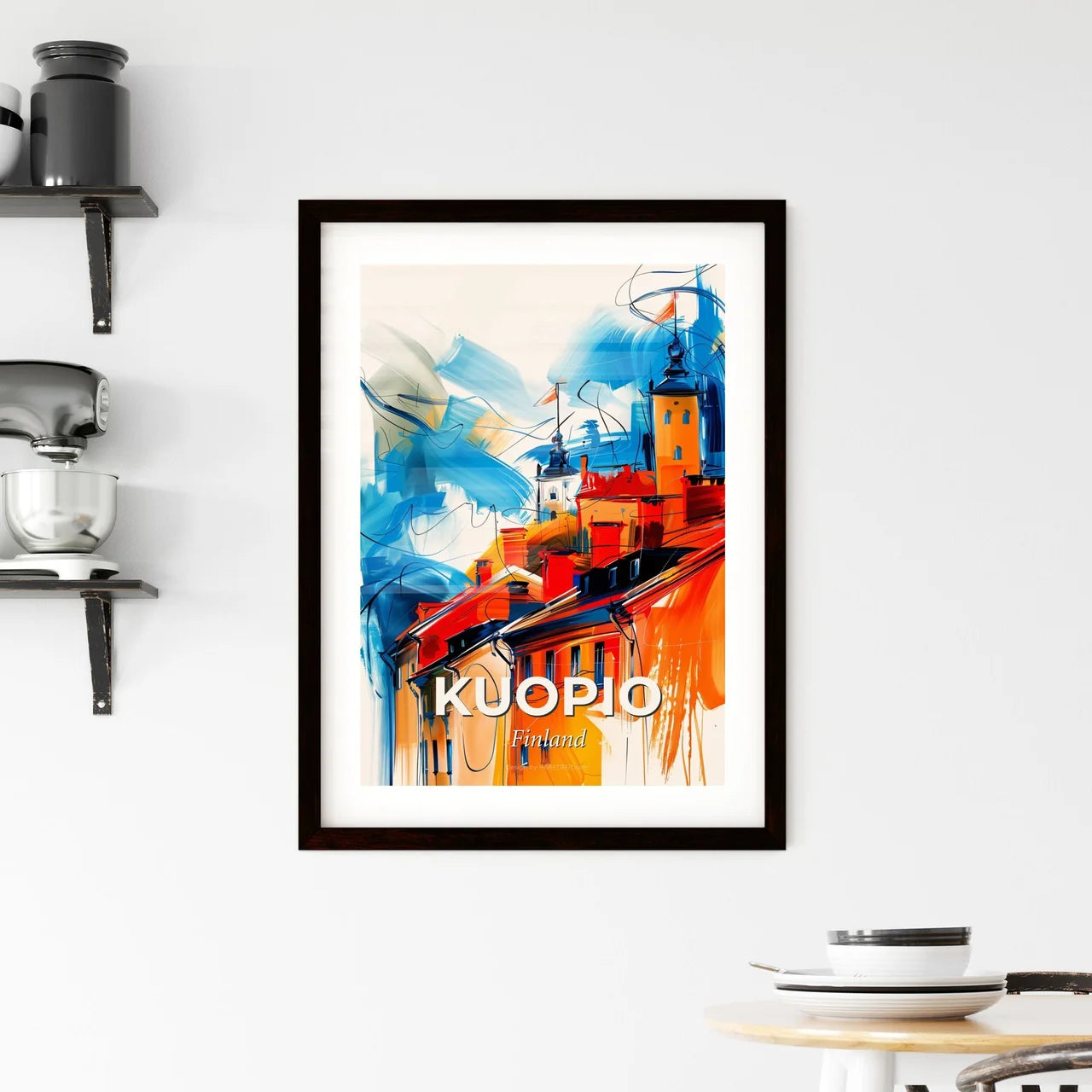 Vibrant Kuopio, Finland Framed Print