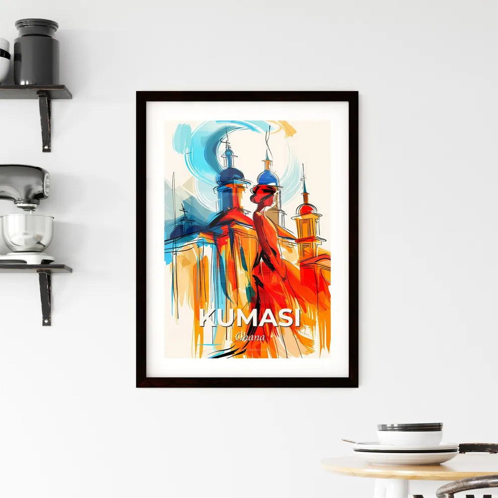 Vibrant Kumasi, Ghana Framed Print