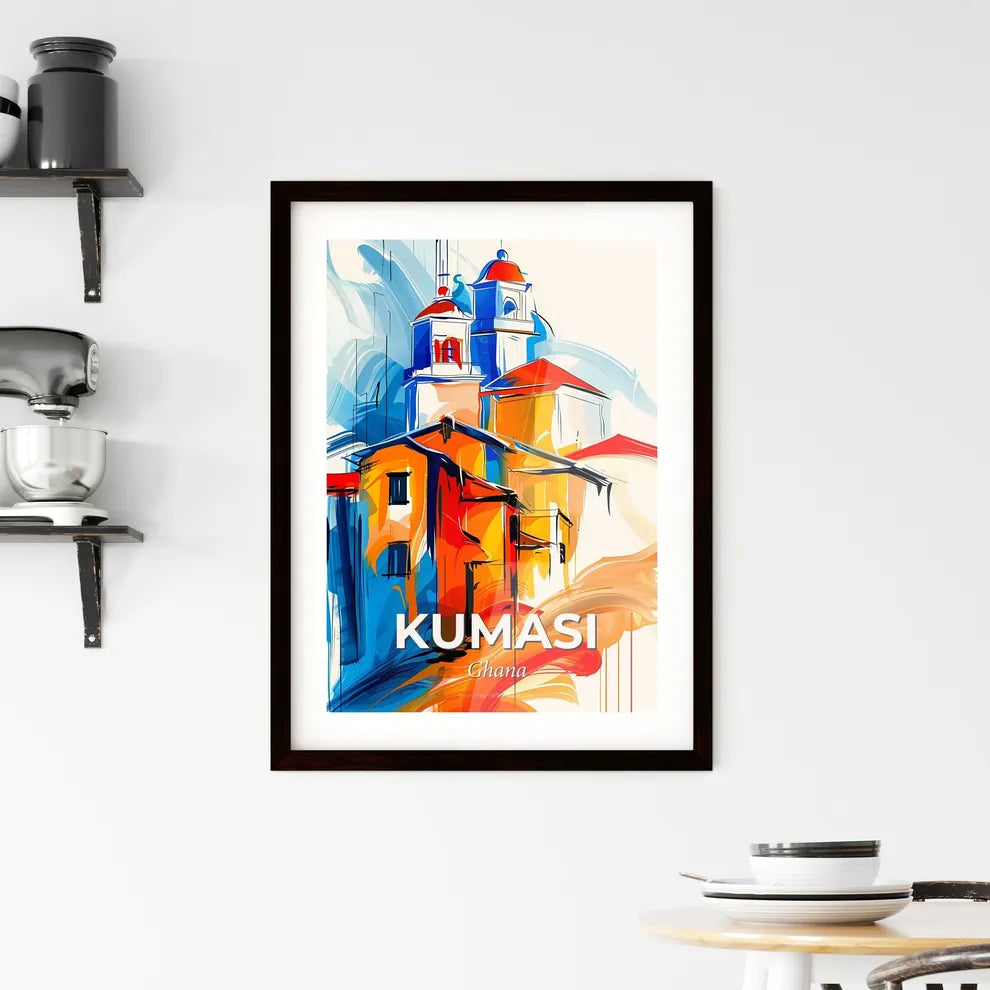 Vibrant Kumasi, Ghana Framed Print